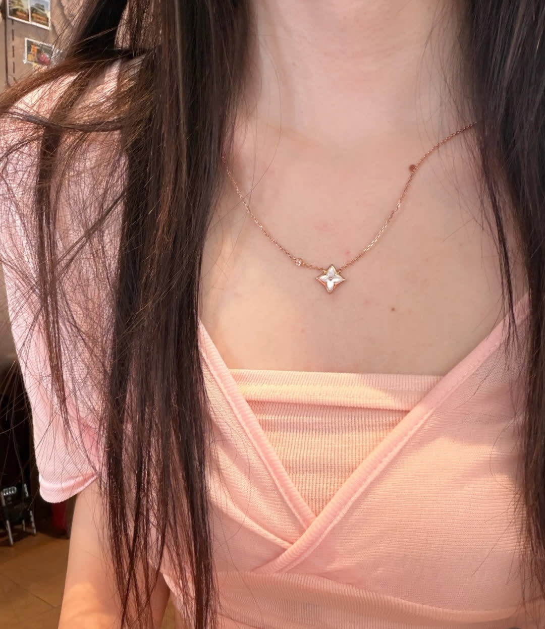 Louis Vuitton Gold Flower Necklace
